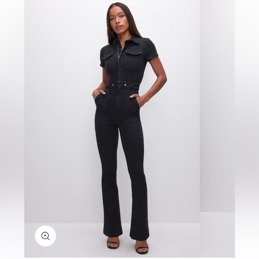 Good American Fit For Success black Jumpsuit sz M